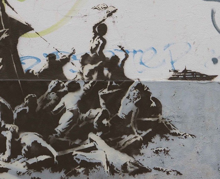 Banksy, 2015: We’re not all in the same boat